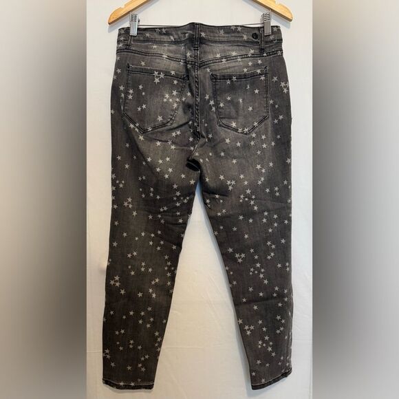 Kensie Starry Cropped‎ Grey Mid Rise Jeans SIZE 10 - Picture 2 of 3